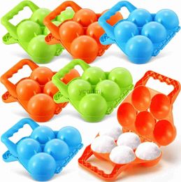 Jeu de sable eau amusant fabricant de boules de neige Clip pour enfants en plein air en plastique hiver neige sable moule outil pour enfants combat de boules de neige en plein air jouets de sport drôles 240402