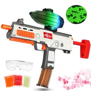 Zand Spelen Water Plezier Splatter Ball Speelgoed met 10000 stuks Gel Ballen 1000 Glow Beads Shooting Games Elektrisch voor Outdoor Oplaadbare Batterij 230721