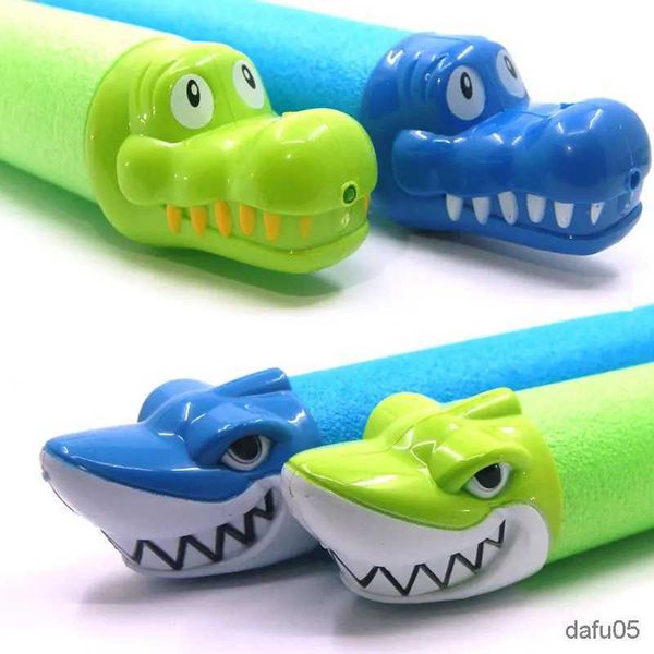 Jeu de sable eau amusant été tête d'animal pistolets à eau enfants jouets pistolet Blaster jeux de plein air piscine requin Crocodile Squirter jouets pour enfants