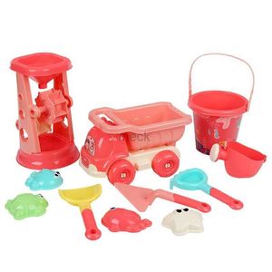 Zandspelen Waterpret Zomer Strandzand Speelspeelgoed voor kinderen Zandbakset Kit Waterspeelgoed Zandemmer Pitgereedschap Buitenspeelgoed voor kinderen Jongen Meisje Geschenken 240321