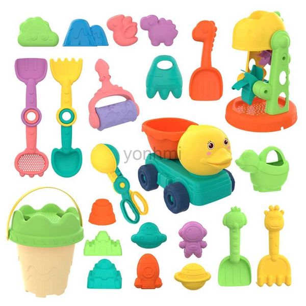 Sand Play Water Fun Summer Beach Juguete Play Play Set Sandpit Toy Toy Summer Summer Autglass Cho Chovel Toys For Kids Baby Gift Set 240402