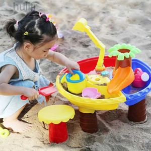 Sable Player l'eau amusante Summer Beach Toys Enfants Sand Cableau de sable Créatif Outdoor Garden Sandbox Toddler Play Sand Table Kids Play Water Game D240429