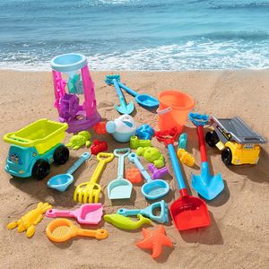 Sand Play Water Fun Summer Beach Toys para niños SandBox Set Kit Bucket Pit Tool Outdoor Children Boy Girl Gifts 230617