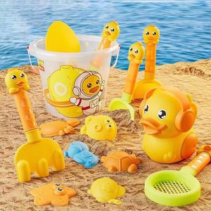 Sable jouer à l'eau amusant été plage jouets pour enfants seau ensemble avec mignon Animal modèle Kit jeux de plein air jardin enfants cadeaux 230619