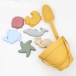 Jeu de sable eau amusant été enfants plage jouets modèle Animal mignon jeu en plein air bébé Silicone sable moule outils ensembles bord de mer jeu bain de bain jouet pour enfants 240321