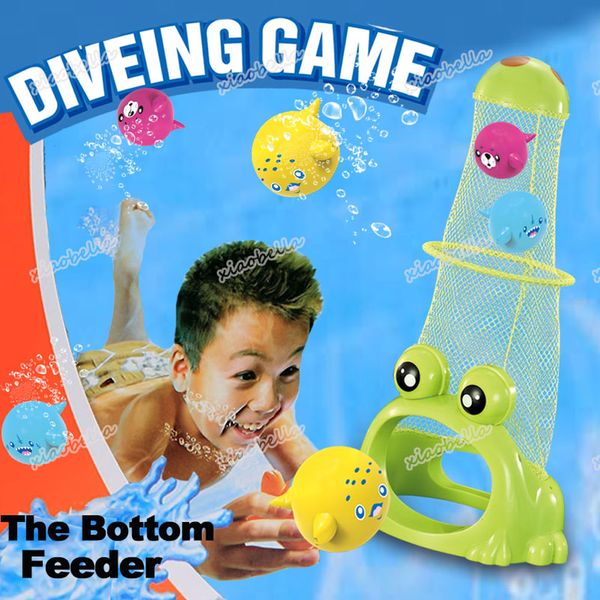 Sand Play Water Fun Summer Diving Training Toys Feed The Frog Game The Bottom Feeder Piscina submarina Juguetes de buceo Juguetes de baño para niños y niñas 230526