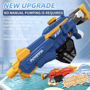 Sand Play Water Fun Summer Gun Toys Kids Full Automatic WaterAbsorbable LongRange Shooting Games Party Toy Regalos para niños Niños Niñas 230720