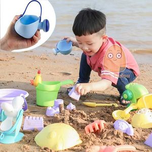 Sable Player Water Fun Sumconcone Soft Baby Beach Toys Kids Mesh Sag Bath Bath Play Set Beach Party Cart Ducks Bucket Sand Moules de sable Tool Water Gamel2404