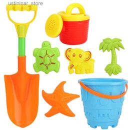 Sable jouer à l'eau amusante Summer Soft Baby Beach Toys Kids Bath Play Sandbox Set Place Party Watering Can Backet Sand Moules Toys Water Game L416