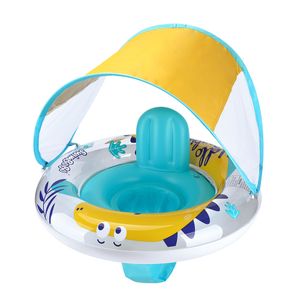 Sable Jouer Amusant Eau Swimbobo Enfant Gonflable Dinosaure Mignon Siège De Natation Bateau Flottant Toddler Eau Jouet Bébé Anneaux De Bain Piscine Flotteur Avec Auvent 230526