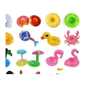 Sable Jouer Eau Amusante Piscine Flotteurs Boissons En Été Plage PVC Gonflable Porte-gobelet Sous-verres Bébé Jouets De Bain 798 X2 Dhndx