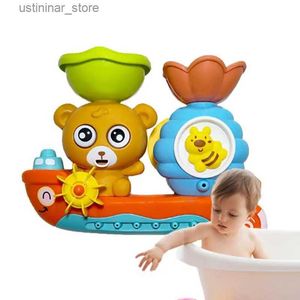 Sable Player Water Fun Toddler Bath Toys Bear and Bee Water Bub Toys Cliner Piscine Bath Bathtub Bathtub Toy Floating Pool Boat For Babies Kids Toddler L416