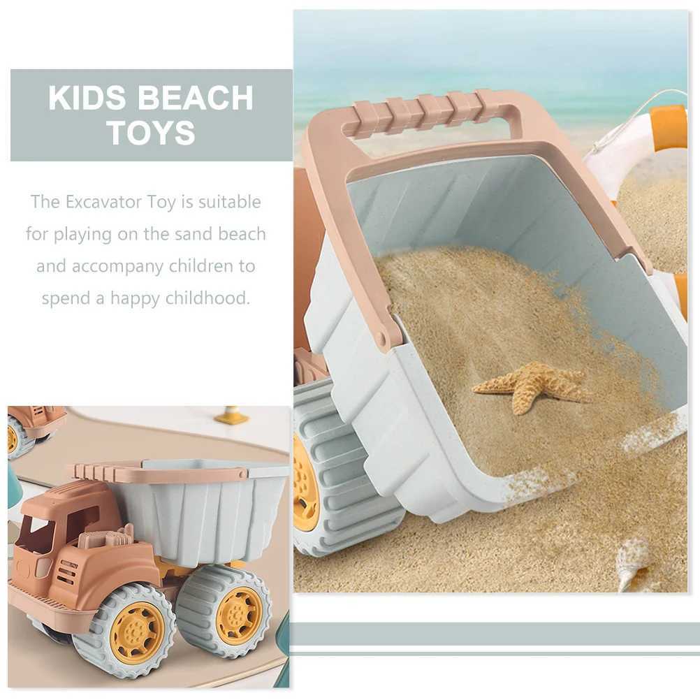 모래 놀이 워터 재미 장난감 장난감 샌드 트럭 어린이 굴착기 자동차 건축 해변 샌드 박스 차량 덤프 덤프 박스 발굴 차량 트랙터 파는 사람 미닐2404