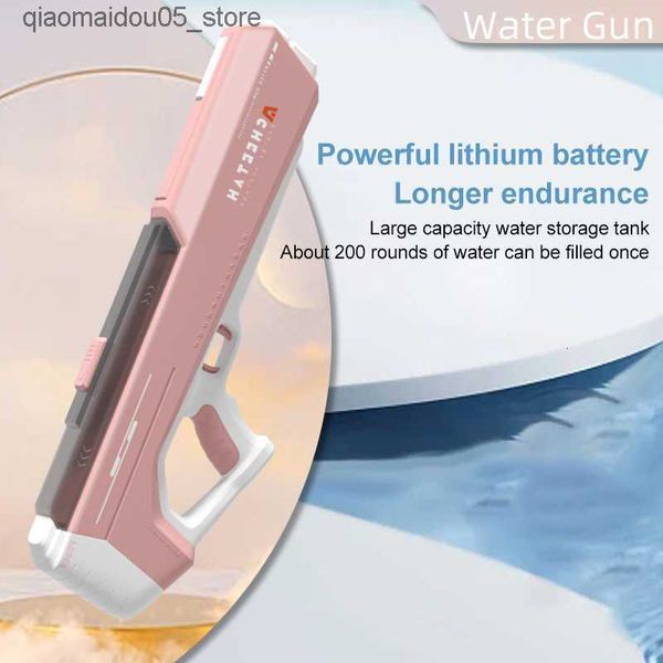 Sable Player Water Fun Toys Toys Toys Induction Absorption d'eau électrique Gun electrique Gun Automatique Souffinage Guns Summer Pool Party Planche Toy Outdoor pour Kid Adu Q240413