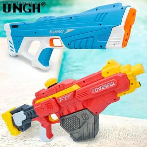 Sand Play Water Fun Ungh Summer Gun Automatische inductie Absorptie Elektrische hightech explosief strand zwembad buiten vechtspeelgoed geschenken Q240408