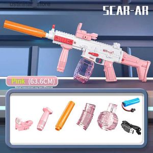 Sable Player Water Fun Uzi Water Gun Gun Electric Water Pistol Tiring Tot Full Automatic Summer Beach Toy for Kids Childre