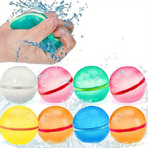 Sand Play Water Fun Water BalloonToy Reutilizable Water Bomb Splash Balls Silicone Quick Fill Auto Sellado Water Bomb Summer Outdoor Beach Play Kids Toy 230704