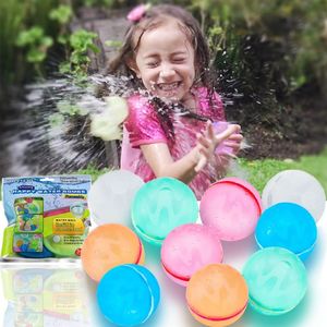 Zand Spelen Water Plezier Water Ballen Herbruikbare Magnetische Water Bom Zomer Water Spelletjes Speelgoed Voor Kinderen Outdoor Activiteit Splash Bal Quick Fill Water Ballonnen 230707