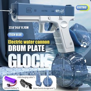 Sable Player Water Fun Water Gun Electric Glock Gesmbh Pistol Tirage de tir entièrement automatique Enfants Summer Enfants garçons et filles Adultes 230718