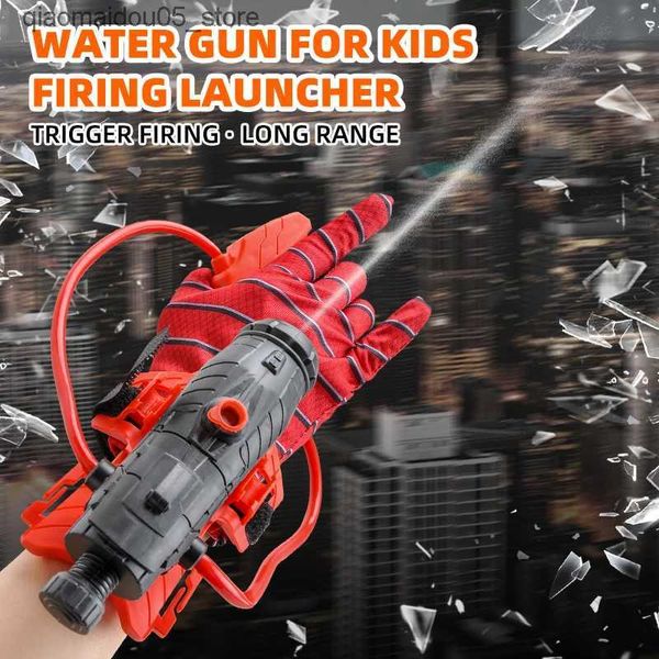 Plaza de arena Fun Gun Gun Spider Launcher Stripting Toating Juguete Summer Summer Natavimming Pool Beach Props Role Props Game Regalos Nidrens Q240413