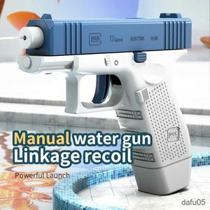 Sand Play Water Fun Water Gun Toy Portable Water Gun Automatic Water Spray Gun Toys Burst Water Gun Children Outdoor Water Fight Toys