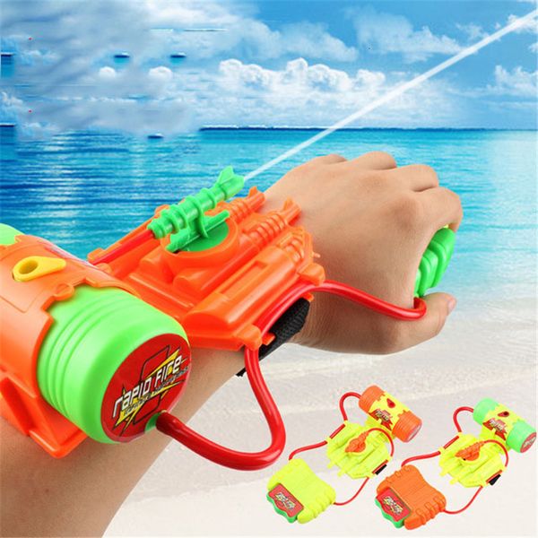 Sable Jouer Eau Amusant Pistolet À Eau Jouets Amusant Pulvérisation Poignet À Main Pour Enfants En Plein Air Plage Jouer Eau Jouet Pour Garçons Sports Été Pistolet Pistolet Arme Cadeaux 230613