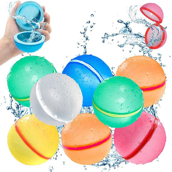 Jeu de sable Water Fun Waterballoons Bombes à eau réutilisables Ballons à eau magnétiques à fermeture automatique Splash Balls Summer Water Fun Toys pour enfants Pool Fun 230625