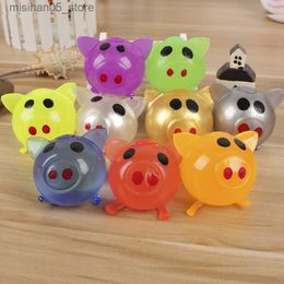 Sand Play Water Fun ZK20 Leuke stress reliëf Fidget Splat Water Varken Bal Ventilatie Toy Ventilatie Sticky Pig Squishy Pig Stress Relief Funny Gift Q240426