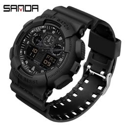 Sanda 2021 Digital Watch Men's Sport Watches for Men Aplofroping Clock Horloge Outdoor montre masculin Male Relogio Digital Masculino X0524205S