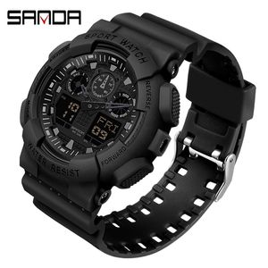 Sanda 2021 Digital Watch Men's Sport Watches for Men Waterproof Clock Outdoor PolsWatch Male Relogio Digital Masculino X0524 261p