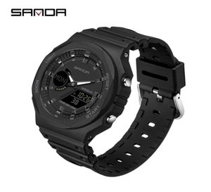 Sanda Casual Men039s Watch 50m Imperproof Sport Quartz Watch pour mâle Wristwatch Digital G Style Shock Relogie Masculino 22058157449