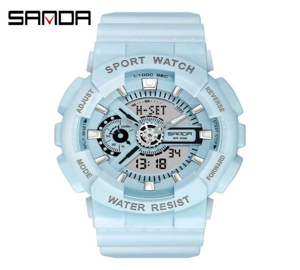 SANDA G militaire choc hommes montres Sport montre LED numérique étanche décontracté mode montre à Quartz mâle horloge relogios masculino G11871515