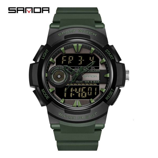 Sanda nouveau 6082 mode coréenne loisirs Simple sport montre électronique multifonctionnelle