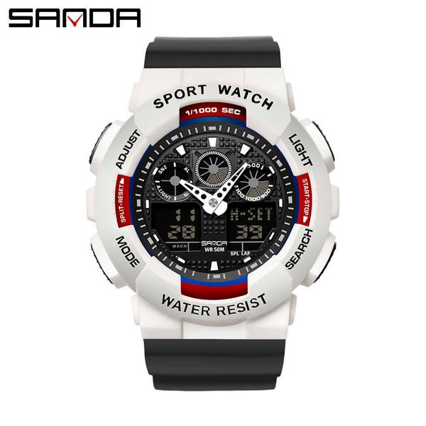 SANDA nouvelle montre de mode femmes G Style étanche sport militaire montre choc luxe analogique numérique dame sport montres hommes G1022