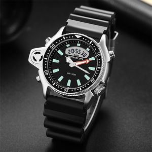 SANDA Sport Hommes Montres Mode Casual Militaire Montres À Quartz 50M Étanche Choc Mâle Auto Montre-Bracelet Relogio Masculino 220517