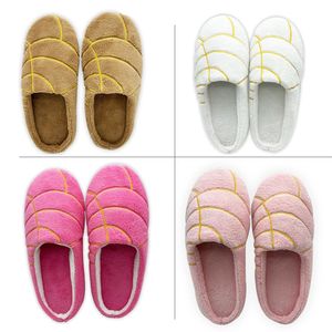 Sandale Conchas Pantoufles Mexicaine Pain Pan Dulce Huaraches Diapositives Plancher Intérieur Maison Chaussures Chambre Chaud Doux Muet En Peluche Pantoufle 231212