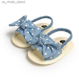 Sandales 0-18m bébé fille arc sandales respirantes et non glissantes chaussures d'été semelles molles pour les jeunes enfants en premier pas dans les chaussures respirantes et Safel240429