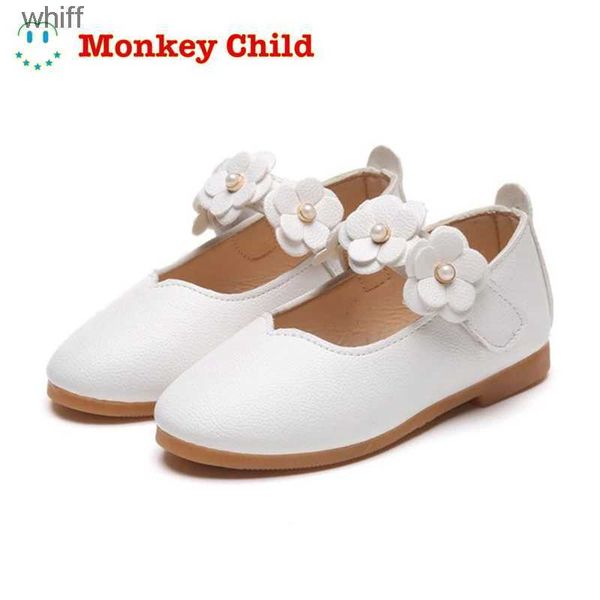 Sandalias 1-11 años Zapatos de cuero para niñas Zapatos de fiesta de flores para bebés Zapatos de princesa para niños Pisos Zapatos de vestir Sandalia blanca para dama sC24318