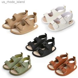Sandalen 1 paar schattige en modieuze PU-sandalen voor zomerse babymeisjes Soft Bottom Non Slip Childrens and Toddler Shoes 0-18ml240429
