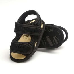 Sandalen 1 paar zomer babymeisjes ademende anti slip schoenen sandalen comfortabel zachte zolen voor jonge kinderen eerste wandelaar 0-18 ml240429