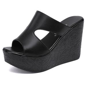 Sandales 11 cm sandales à talons compensés pour femmes été plate-forme chaussures d'entraînement rouge noir blanc grande taille sandales 230419