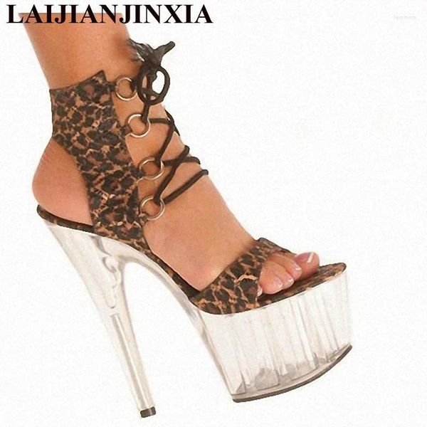 Sandales 15 cm talons hauts / ultra sexy chaussures romaines cool modèle piste clubs appel pour les femmes