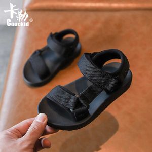 Sandalias 2020, nuevos zapatos de moda para bebés y niños pequeños, sandalias simples con punta abierta para niños, niñas, niños grandes, zapatos de playa de fondo suave para niños de 1 a 12 años Z0225