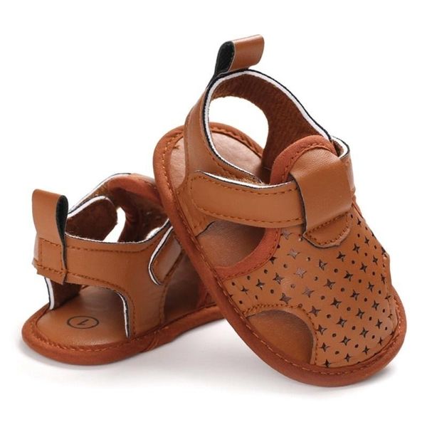 Sandalias 2021 Brand Toddler Baby Baby Boy Baby Soft Sole Shoes Cuero Verano Prewalker