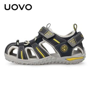 Sandalen 2022 Uovo Nieuwe Boy Sandals Little Boy Sandalen voor kinderen Big Kid Girls Zomerschoenen Maat 2 3 4 5 6 7 8 9 10 11 12 13 Jaar 240423