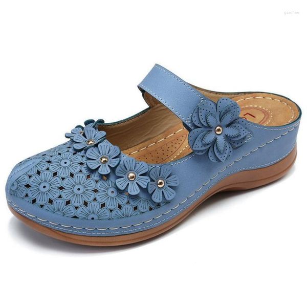 Sandalias 2023 zapatos de moda para mujer playa damas resbalón en zapatilla de mujer casual zapatillas suaves mujer calzado femenino