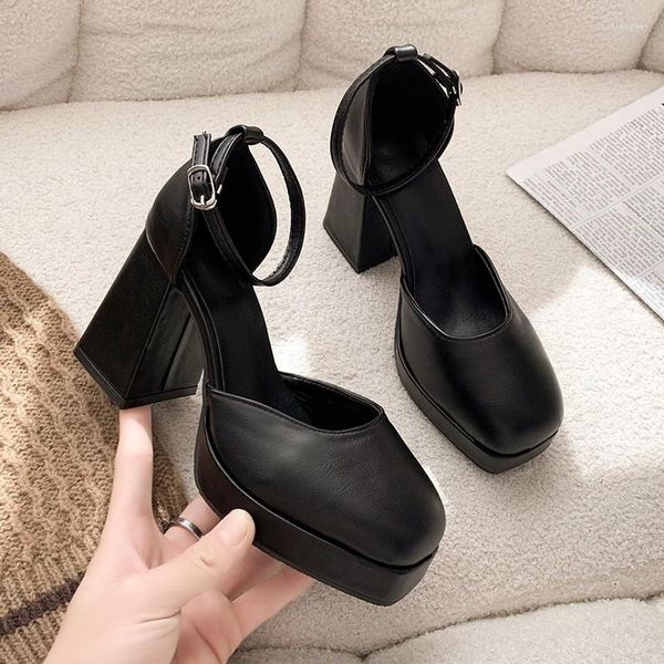 Sandales 2023 femmes talons hauts femmes chaussures Sexy plate-forme pour Club robe de couleur nue