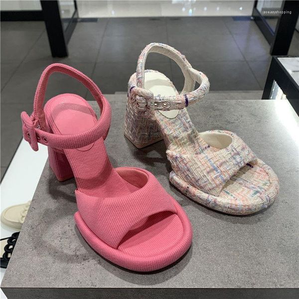 Sandalias 2023 zapatos para mujeres para la primavera de fondo grueso Fashion simple