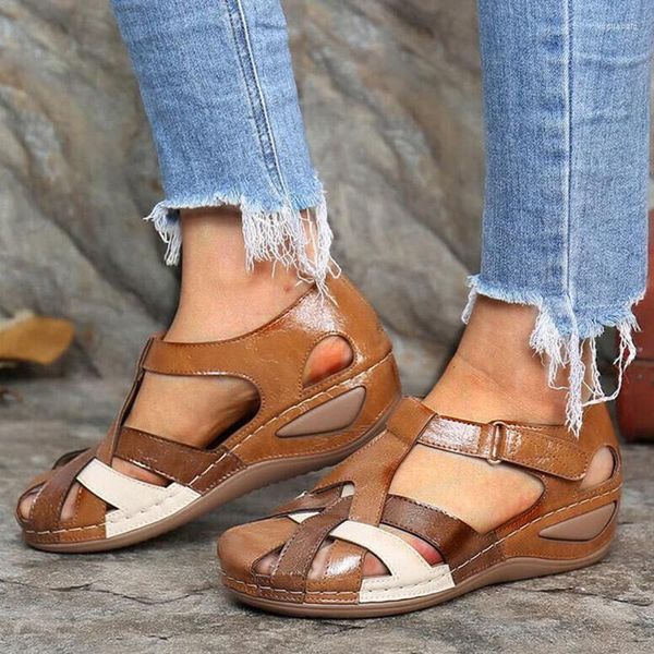 Sandalias 2023 zapatos de Mujer Peep Toe para plataforma playa cómodo transpirable Zapatillas Mujer