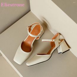 Sandalen 2024 Zomer glamour beige roze vrouwen hoge dikke hakken dame feestschoenen plus groot klein formaat 12 32 43 46 48